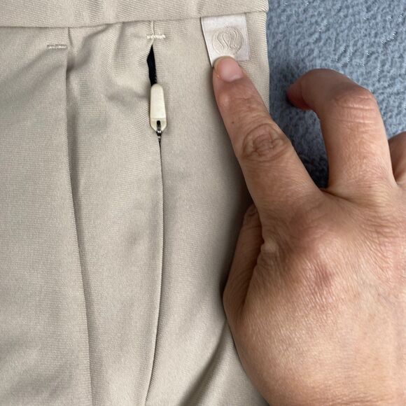 Lululemon Pants Mens 32 Beige Chinos ABC Commuter Gusseted Crotch Active Yoga - Picture 8 of 11